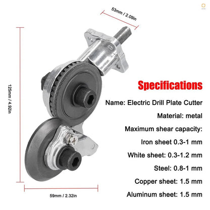 Electric Drill Attachment | Metal Plate Cutter - mlgcustom