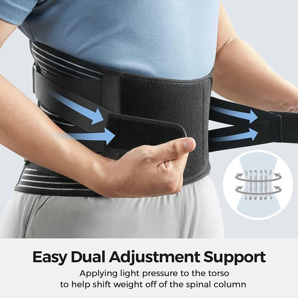 Adjustable Lumbar Back Brace Anti-skid Breathable Waist Support - mlgcustom