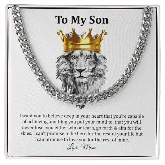 To My Son | Cuban Link Chain - mlgcustom